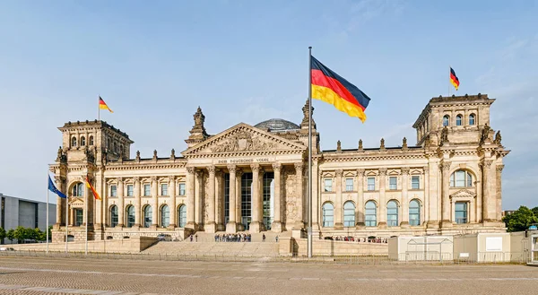 View Famous Reichstag Bundestag Building Seat German Parliament People Travel Stock Image
