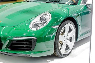 17 Mayıs 2018, Berlin, Almanya: Porsche spor araba Volkswagen grubu forum sürücü sergi Müzesi'nde