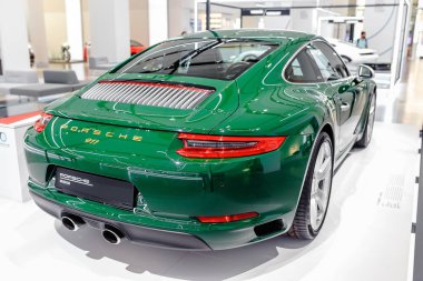 17 Mayıs 2018, Berlin, Almanya: Porsche spor araba Volkswagen grubu forum sürücü sergi Müzesi'nde