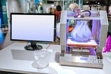 Modern 3D yazıcı yazıcı figürü