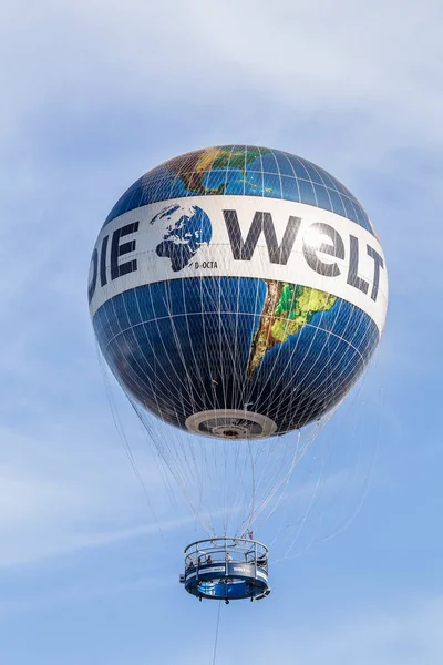 Berlín Alemania Mayo 2018 Welt Balloon Gran Punto Vista Panorámico —  Fotos de Stock