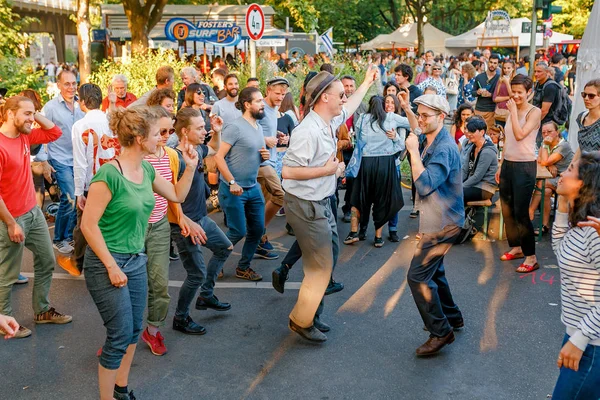 Berlim Alemanha Maio 2018 Dança Flash Mob Festival Das Culturas — Fotografia de Stock