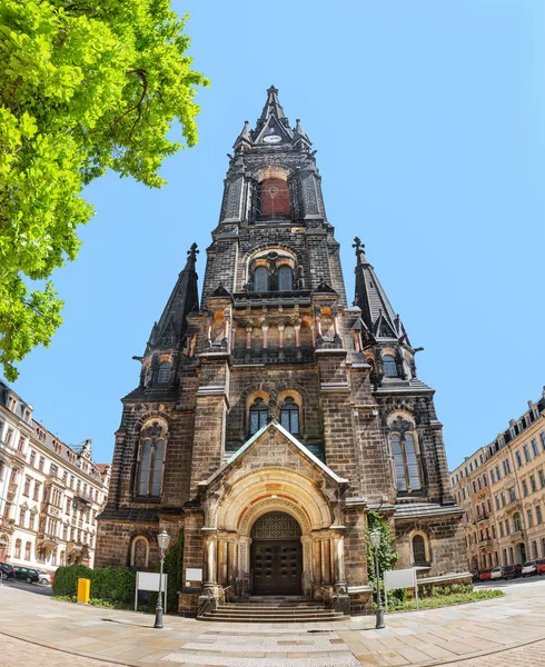 Court Catholic Cathedral Dresden Town Square One Sights City Built — Stock Photo, Image