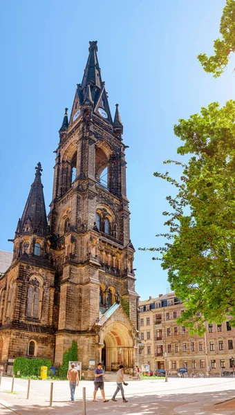 Dresden Germany May 2018 Martin Luther Kirche Cathedral Neustadt Dresden — Stock Photo, Image