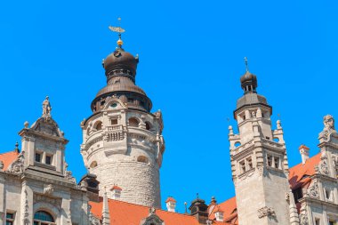 New City Hall (Neues Rathaus) kule Leipzig, Almanya