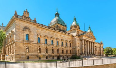 Leipzig, Almanya - 21 Mayıs 2018: Federal Yönetim Court Bundesverwaltungsgericht bina