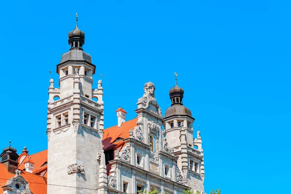 New City Hall Neues Rathaus Tower Leipzig Germany — Stock Photo, Image