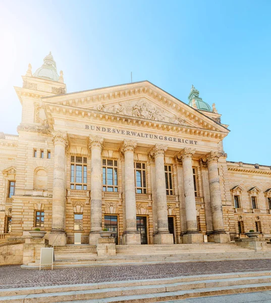 Здание Федерального Административного Суда Лейпциге Германия — стоковое фото