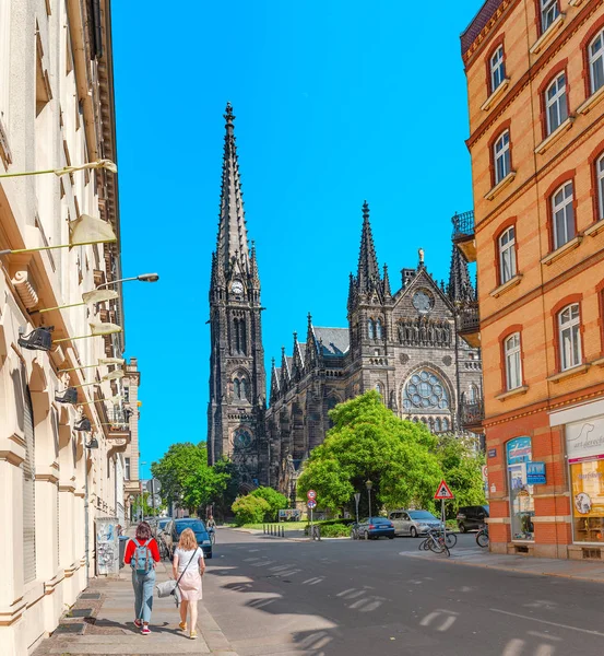 Leipzig Germany May 2018 Peterskirche Peter Church Leipzig City Center — Stock Photo, Image