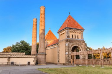 Mimari ünlü Şapel ve oranın karmaşık Güney mezarlığı Leipzig, Almanya