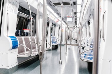 Modern boş Metro ya da Metro taşıma iç