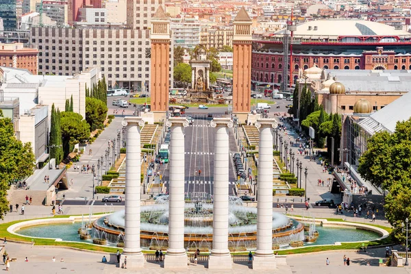 Magische Fontein Van Montjuic Barcelona — Stockfoto