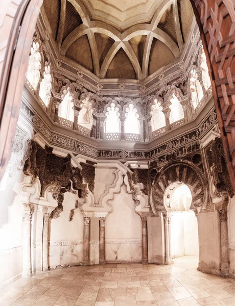 Сарагоса Іспанія Липня 2018 Внутрішнє Оздоблення Знаменитий Палац Aljaferia Або — стокове фото