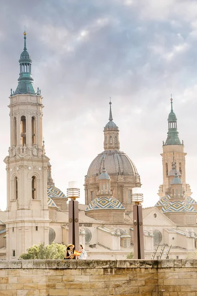 Monumento Principal Zaragoza Catedral Basílica Del Pilar Región Aragón España — Foto de Stock