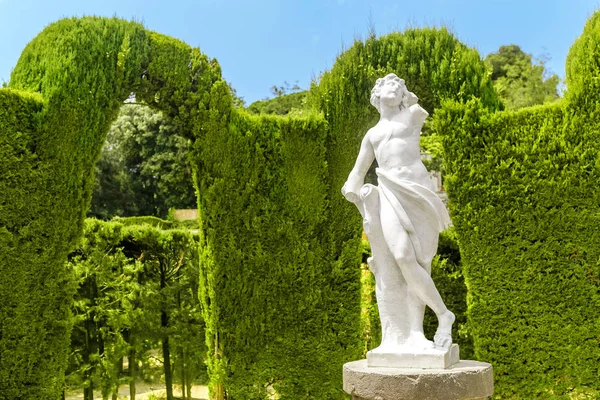 Park Tuin Met Labyrint Doolhof Barcelona Spanje Zomer — Stockfoto