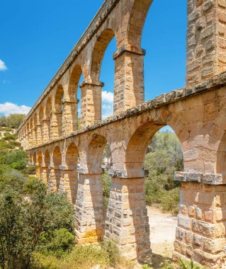 Tarragona, İspanya tarihi dönüm noktası Pont Del Diable su kemeri