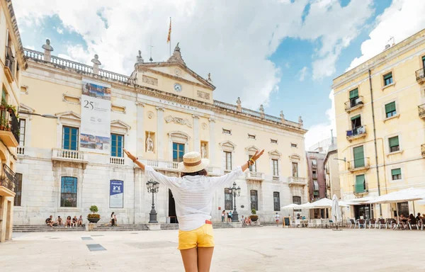 July 2018 Tarragona Spain Balai Kota Atau Gedung Ajuntament Tarragona — Stok Foto