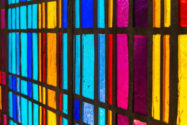 Multicolored Stained Glass Window — Stock Photo, Image