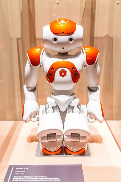 Липня 2018 Року Барселона Іспанія Нао Робот Музейна Експозиція — стокове фото
