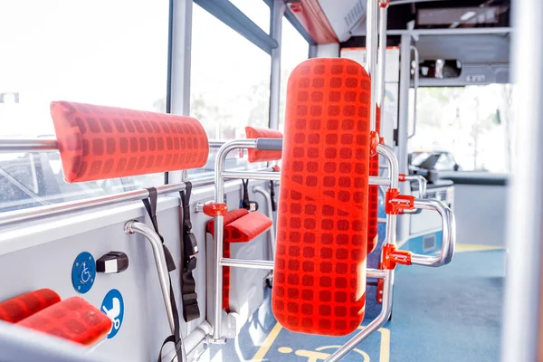 Postižení Místo Pro Invalidní Vozík Městský Autobus — Stock fotografie