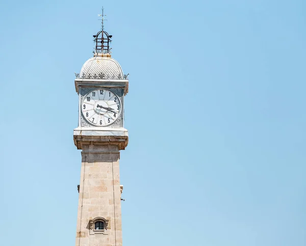 Uhrturm Oder Torre Del Rellotge Barcelona Spanien — Stockfoto