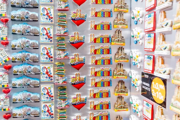 Июля 2018 Барселона Испания Сувенирный Магазин Барселоне — стоковое фото