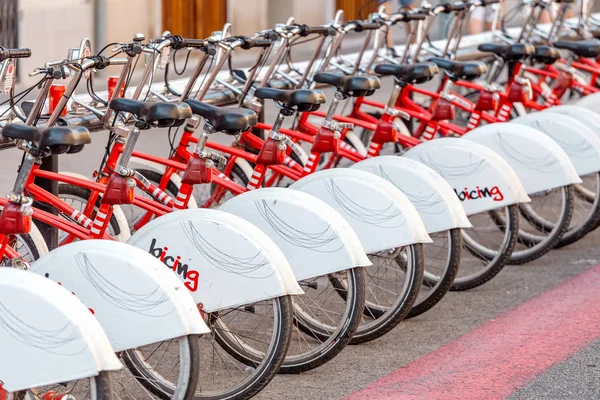 Julio 2018 Barcelona España Estación Alquiler Bicicletas Transporte Público — Foto de Stock