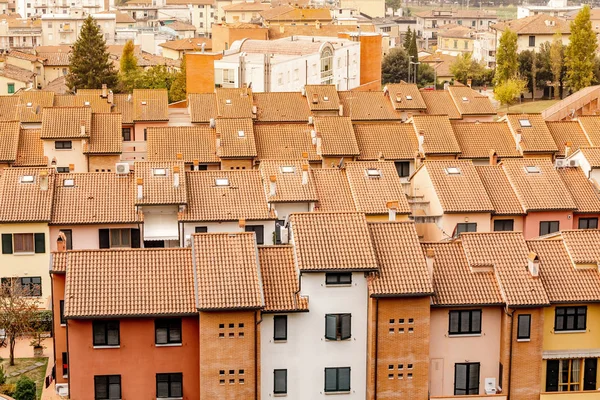 Techos Casas Italianas Tradicionales Toscana —  Fotos de Stock