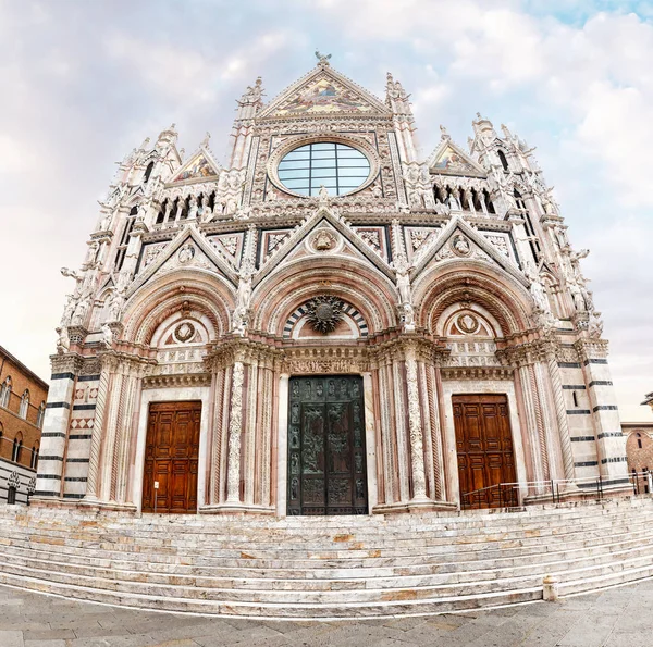 Erstaunliche Architektur Der Siena Duomo Kathedrale Der Toskana Italien — Stockfoto