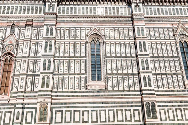 Closeup Detail View Santa Maria Cathedral Florence Italy — Stock Photo, Image