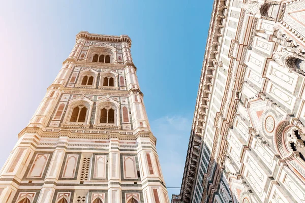 Zbliżenie Szczegółu Katedry Santa Maria Florencja Włochy — Zdjęcie stockowe