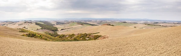 Vista Panorámica Paisajes Otoño Oro Toscana Italia — Foto de Stock