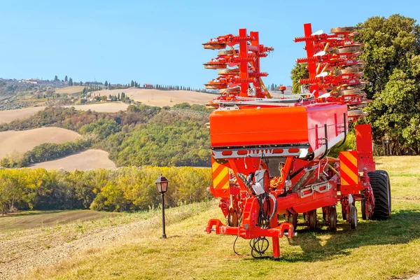 Landbouw Zware Machines Apparatuur Planter Seeding Frees — Stockfoto