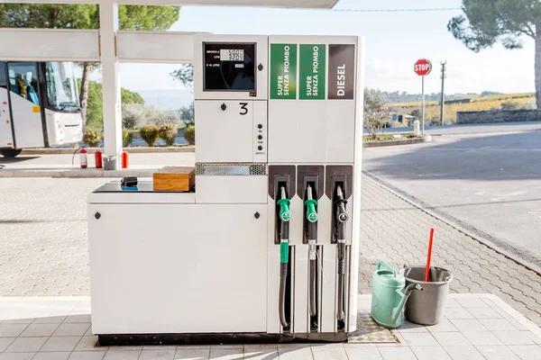 Pompa Benzina Alla Stazione Servizio — Foto Stock