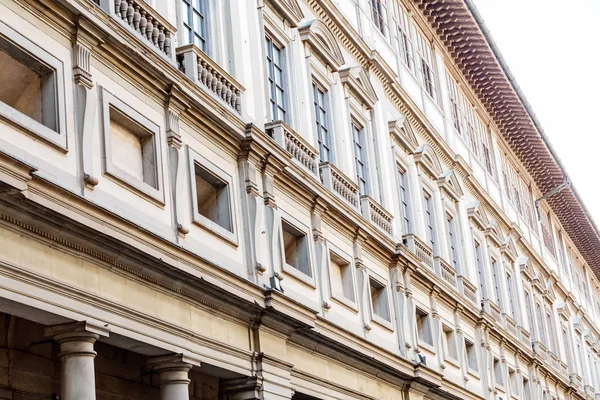 Galeria Uffizi Arquitetura Close Museu Mais Famoso Florença — Fotografia de Stock