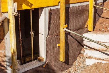 Evi yakın çekim inşaatı