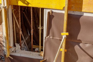 Evi yakın çekim inşaatı