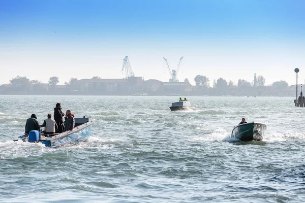 Oktober 2018 Venedig Italien Fähre Zur Personenbeförderung Venedig Öffentliche Verkehrsmittel — Stockfoto