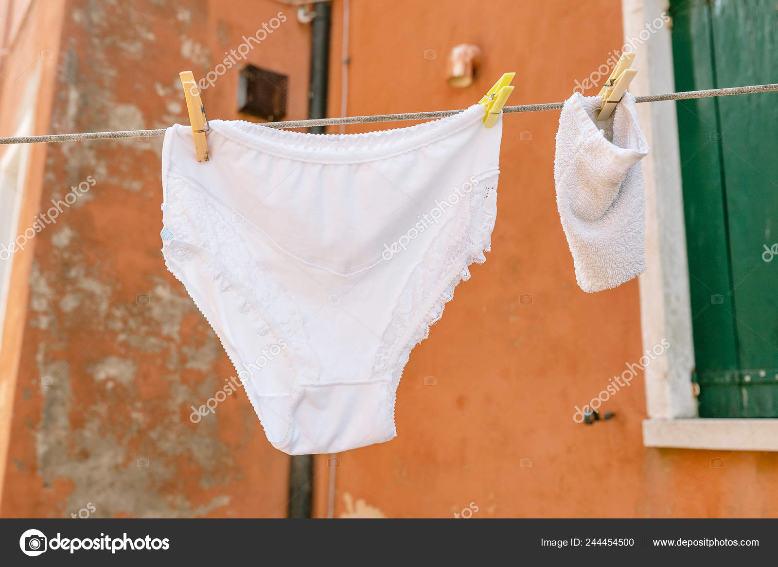 Funny Big Panty Clothesline Drying Rope Stock Photo by ©frantic00 244454500
