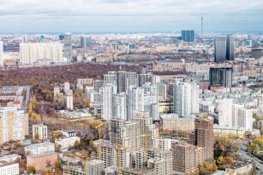 26 Ekim 2018, Moscow, Rusya Federasyonu: Moskova şehir gözlem noktasından havadan görünümü