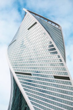 26 Ekim 2018, Moscow, Rusya Federasyonu: Moskova şehir içinde Dna şeklinde Modern gökdelen