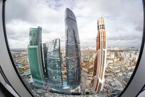 Οκτωβρίου 2018 Μόσχα Ρωσική Ομοσπονδία Θέα Στην Πόλη Μόσχα Ουρανοξύστες — Φωτογραφία Αρχείου