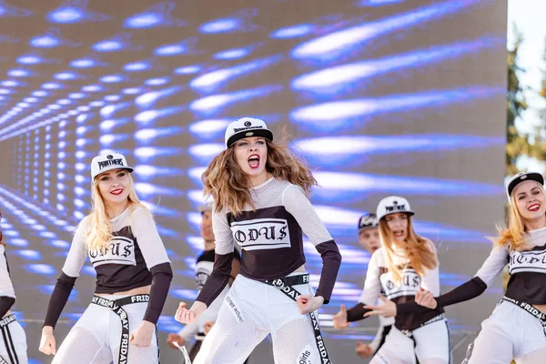 Mei 2018 Ufa Rusland Hip Hop Team Dansen Een Podium — Stockfoto