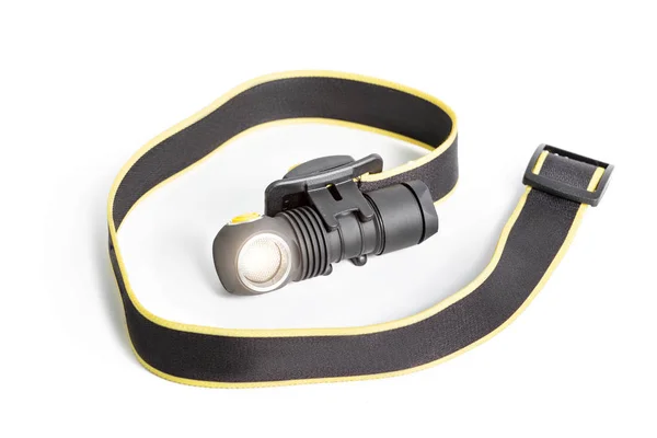 Farol lanterna com feixe de luz estúdio tiro — Fotografia de Stock