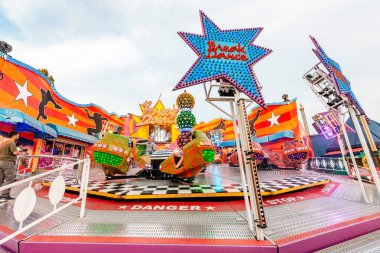 20 Temmuz 2019, Viyana, Avusturya: Viyana'daki ikonik Prater Park'ta eğlenceli yetişkinler ve çocuklar ilgi çekici yerler