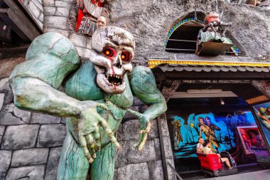 20 Temmuz 2019, Viyana, Avusturya: House of Horror, Vienna Prater Eğlence Parkı
