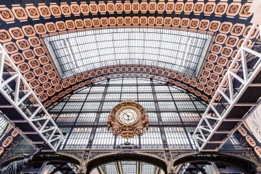 27 Temmuz 2019, Paris, Fransa: Orsay Müzesi'nin iç mekanında Ünlü Saat
