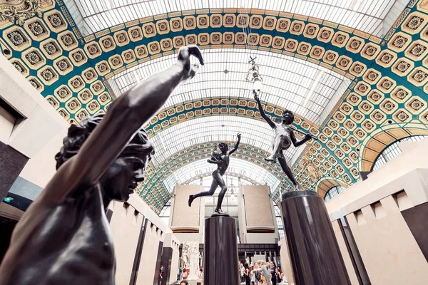 27 July 2019, Paris, France: Famous statue by Hippolyte Moulin at the Orsay Museum interior — Stock Photo, Image