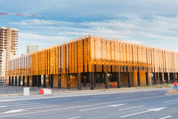 1 de agosto de 2019, Luxemburgo: Tribunal de Justicia del edificio de la Unión Europea en el moderno distrito de Luxemburgo — Foto de Stock