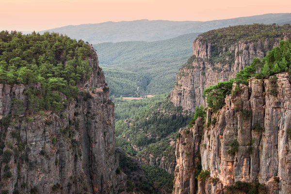 Υπέροχο Και Βαθύ Φαράγγι Τάζι Στην Τουρκία Ξημέρωμα Ένα Διάσημο — Φωτογραφία Αρχείου